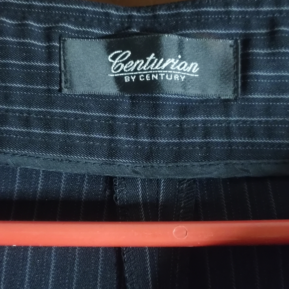 ๐ unused black regular fit stripe formal trousers - Picture 5 of 10